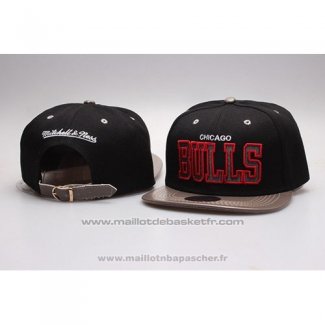 Casquette Chicago Bulls Snapback Noir Marron