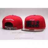 Casquette Chicago Bulls Snapback Rouge