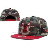 Casquette Chicago Bulls Snapback Rouge Camouflage