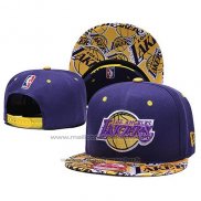 Casquette Los Angeles Lakers 9FIFTY Snapback Jaune Volet