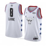 Maillot All Star 2019 Chicago Bulls Zach Lavine #8 Blanc