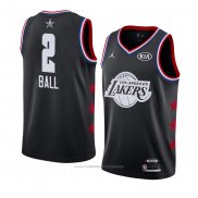 Maillot All Star 2019 Los Angeles Lakers Lonzo Ball #2 Noir