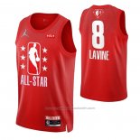 Maillot All Star 2022 Chicago Bulls Zach Lavine #8 Grenat