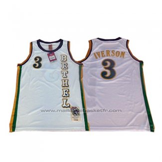 Maillot Bethel Allen Iverson #3 Blanc