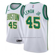 Maillot Boston Celtics Walter Lemon Jr. #45 Ville 2018-19 Blanc