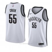 Maillot Brooklyn Nets Mitch Creek #55 Association 2018 Blanc