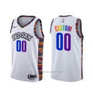 Maillot Brooklyn Nets Personnalise Ville Blanc