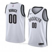 Maillot Brooklyn Nets Rodions Kurucs #00 Association 2018 Blanc