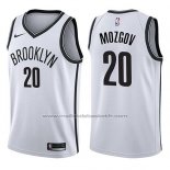 Maillot Brooklyn Nets Timofey Mozgov #20 Association 2017-18 Blanc