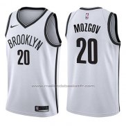 Maillot Brooklyn Nets Timofey Mozgov #20 Association 2017-18 Blanc