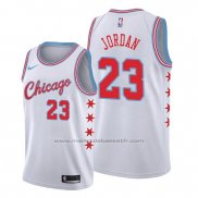 Maillot Chicago Bulls Michael Jordan #23 Ville Edition 2017 Blanc