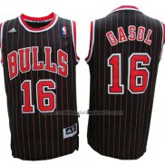 Maillot Chicago Bulls Pau Gasol #16 Retro Noir