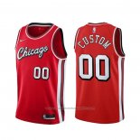 Maillot Chicago Bulls Personnalise Ville 2021-22 Rouge