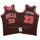 Maillot Chicago Bulls Scottie Pippen #33 Mitchell & Ness Noir