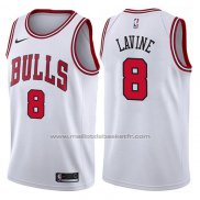 Maillot Chicago Bulls Zach Lavine #8 2017-18 Blanc