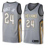 Maillot Cleveland Cavaliers Larry Nance Jr. #24 Ville 2018 Gris