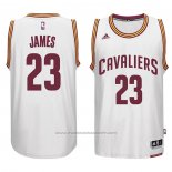 Maillot Cleveland Cavaliers LeBron James #23 Retro Blanc2