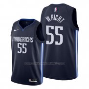 Maillot Dallas Mavericks Delon Wright #55 Statement Bleu