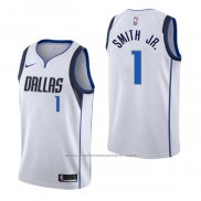 Maillot Dallas Mavericks Dennis Smith Jr. #1 Association Blanc