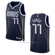 Maillot Dallas Mavericks Luka Doncic #77 Statement 2022-23 Bleu