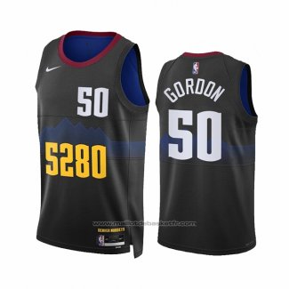 Maillot Denver Nuggets Aaron Gordon #50 Ville 2023-24 Noir