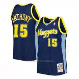 Maillot Denver Nuggets Carmelo Anthony #15 Mitchell & Ness 2006-07 Bleu