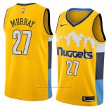 Maillot Denver Nuggets Jamal Murray #27 Statement 2018 Jaune