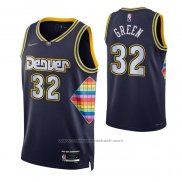 Maillot Denver Nuggets Jeff Green #32 Ville 2021-22 Bleu