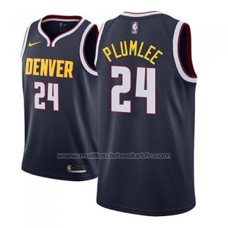 Maillot Denver Nuggets Mason Plumlee #24 Icon 2018-19 Bleu