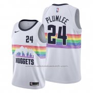 Maillot Denver Nuggets Mason Plumlee #24 Ville Edition Blanc