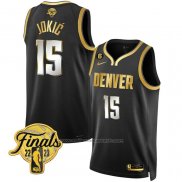 Maillot Denver Nuggets Nikola Jokic #15 Ville 2023 NBA Finals Noir