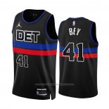 Maillot Detroit Pistons Saddiq Bey #41 Statement 2022-23 Noir