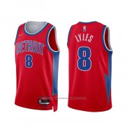 Maillot Detroit Pistons Trey Lyles #8 Ville 2021-22 Rouge