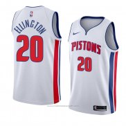 Maillot Detroit Pistons Wayne Ellington #20 Association 2018 Blanc