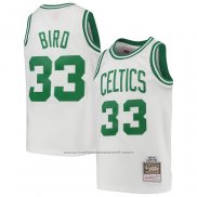 Maillot Enfant Boston Celtics Larry Bird #33 Mitchell & Ness 1985-86 Blanc