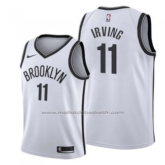 Maillot Enfant Brooklyn Nets Kyrie Irving #11 Association 2019 Blanc