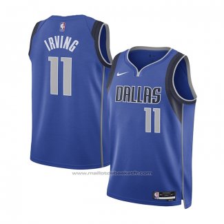 Maillot Enfant Dallas Mavericks Kyrie Irving #11 Icon 2022-23 Bleu