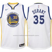 Maillot Enfant Golden State Warriors Kevin Durant #35 2017-18 Blanc