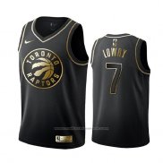 Maillot Golden Edition Toronto Raptors Kyle Lowry #7 Noir