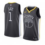 Maillot Golden State Warriors Damion Lee #1 Statement 2018 Noir