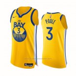 Maillot Golden State Warriors Jordan Poole #3 Statement Authentique 2022 Or