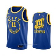 Maillot Golden State Warriors Klay Thompson #11 Hardwood Classics 2020-21 Bleu