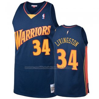 Maillot Golden State Warriors Shaun Livingston #34 2009-10 Hardwood Classics Bleu