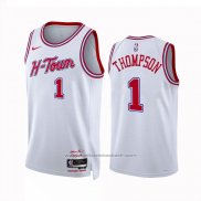 Maillot Houston Rockets Amen Thompson #1 Ville 2023-24 Blanc