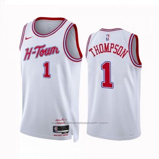 Maillot Houston Rockets Amen Thompson #1 Ville 2023-24 Blanc