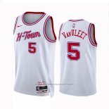 Maillot Houston Rockets Fred Vanvleet #5 Ville 2023-24 Blanc