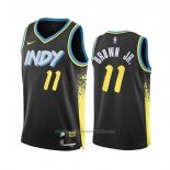 Maillot Indiana Pacers Bruce Brown JR. #11 Ville 2023-24 Noir