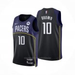 Maillot Indiana Pacers Kendall Brown #10 Ville 2022-23 Bleu