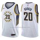 Maillot Indiana Pacers Trevor Booker #20 Association 2017-18 Blanc