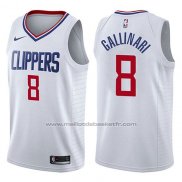 Maillot Los Angeles Clippers Danilo Gallinari #8 Association 2017-18 Blanc